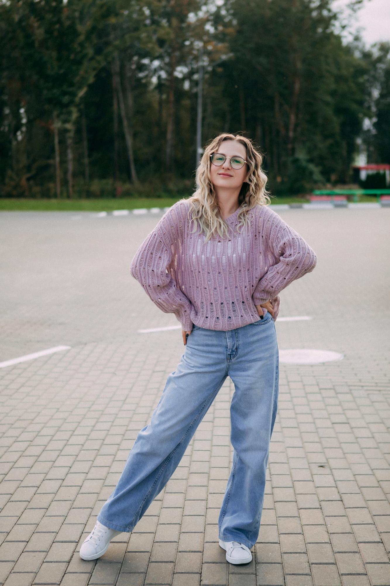 Описание "Джемпер с ажуром"