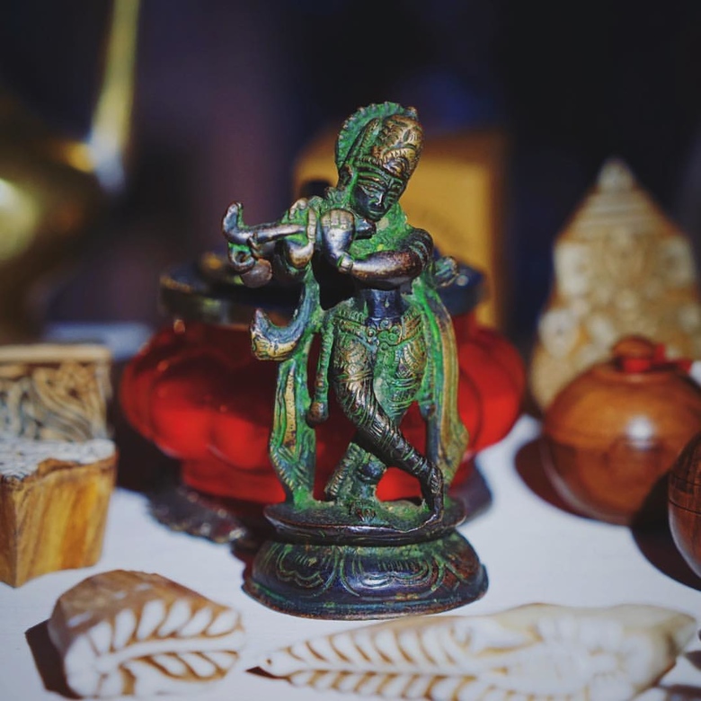 Винтажная фигурка - Кришна