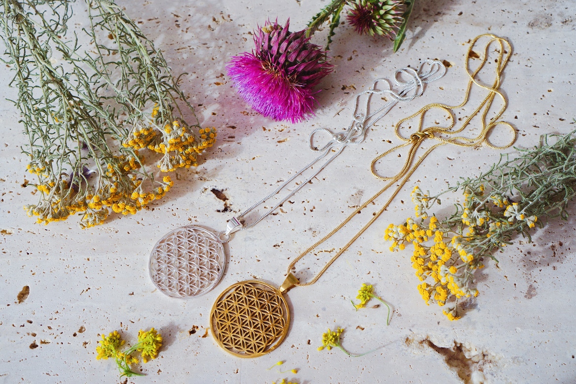 Кулон "Цветок жизни" на цепочке