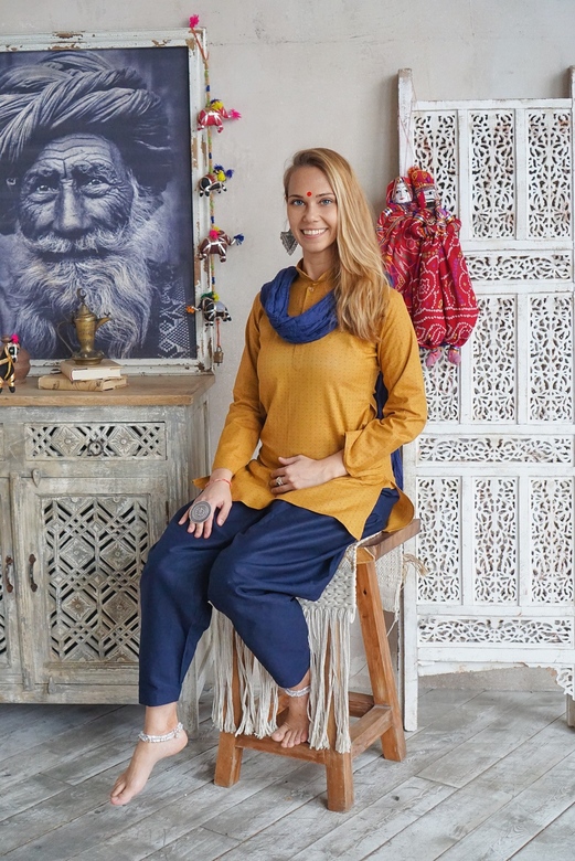 Горчичная туника, XS-S