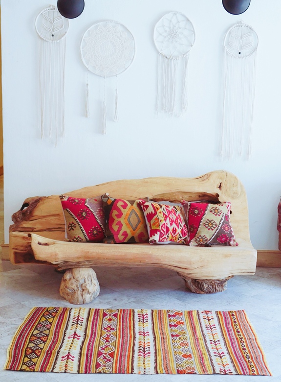 Чехлы на подушки из ковров килим