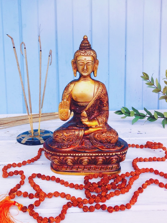 Медитирующий Будда из бронзы