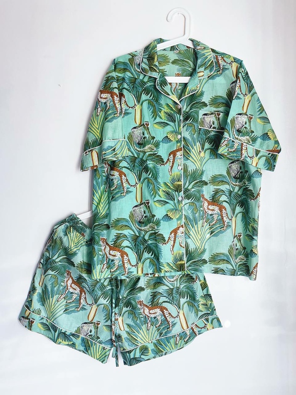 Пижама с тропическими животными, L/XL