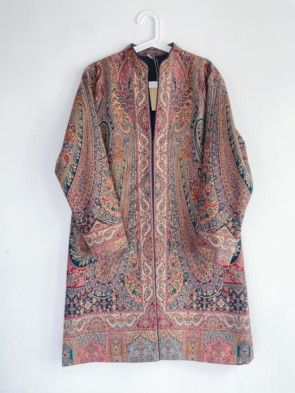 Удлинённый кашемировый жакет, 3XL