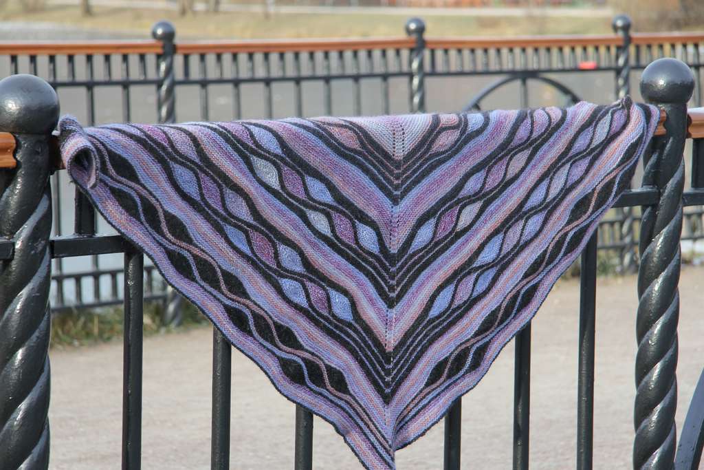 Шаль Перо Павлина традиционная