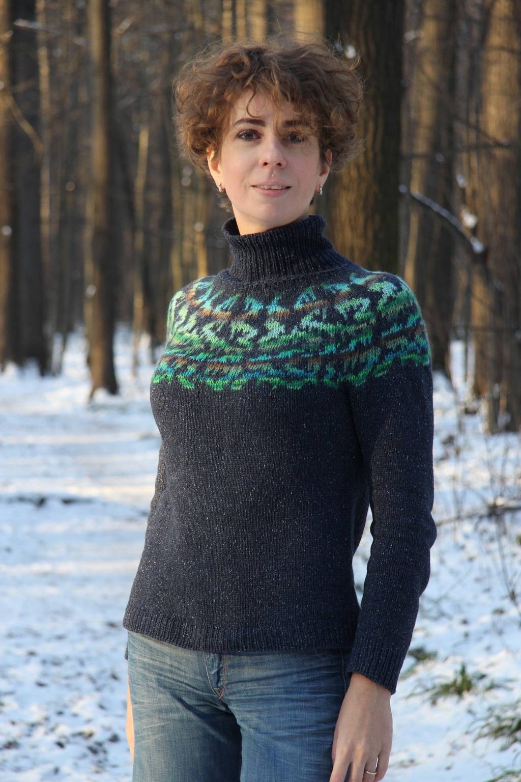 Свитер Северное сияние