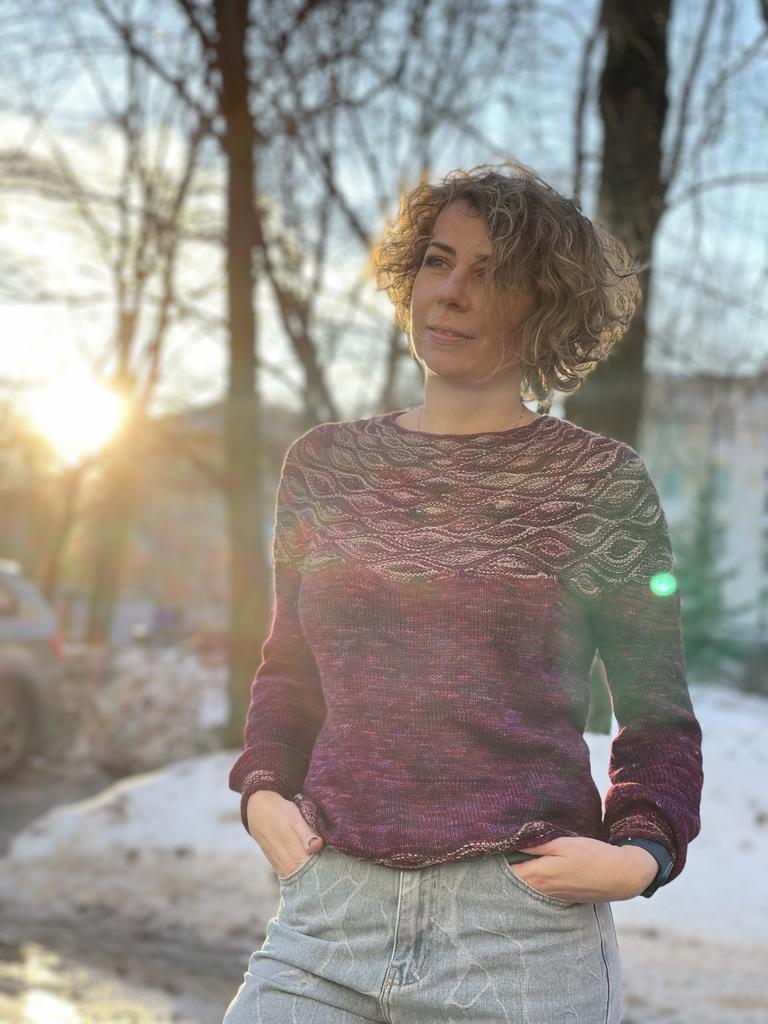 Зимний полдень свитер