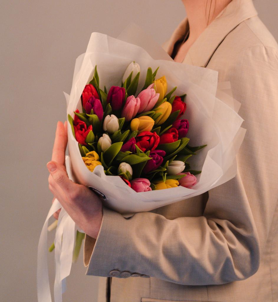 Букет 25 тюльпанов