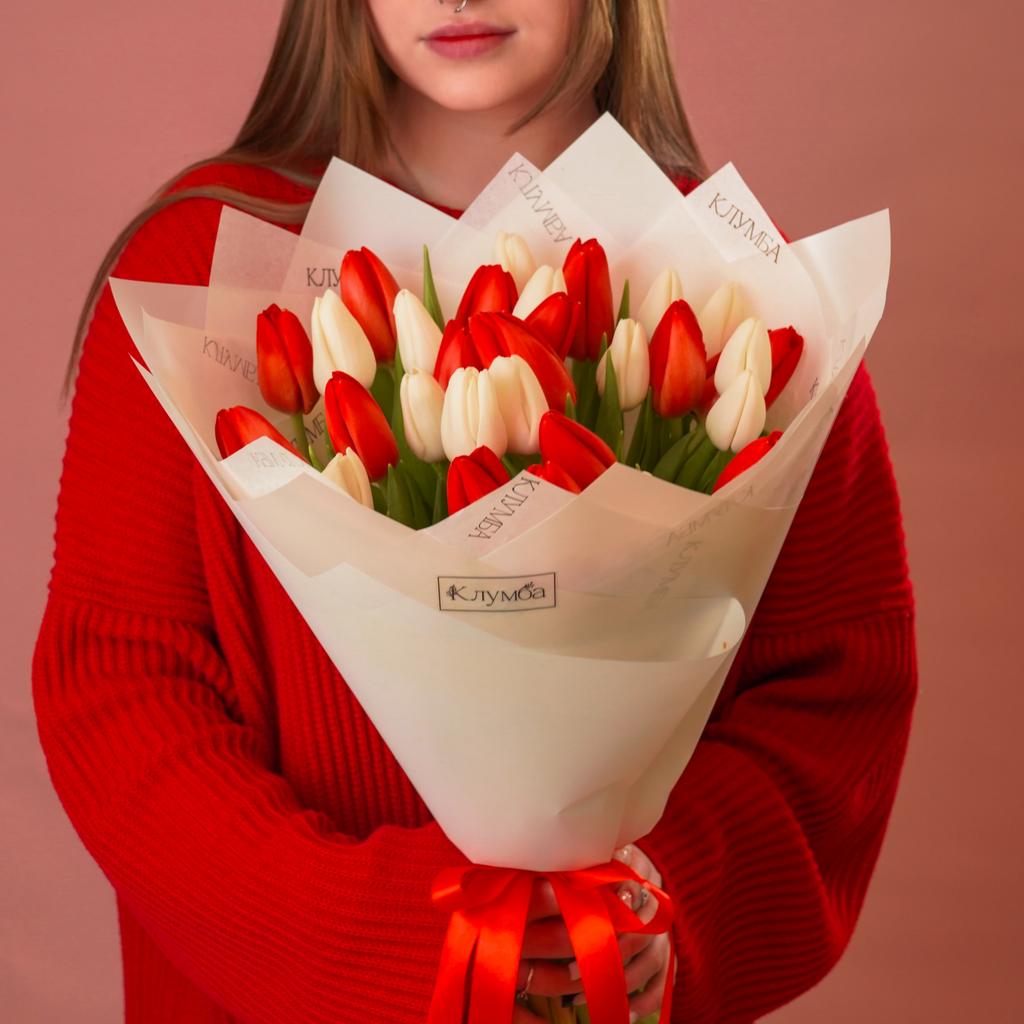 Букет 29 тюльпанов