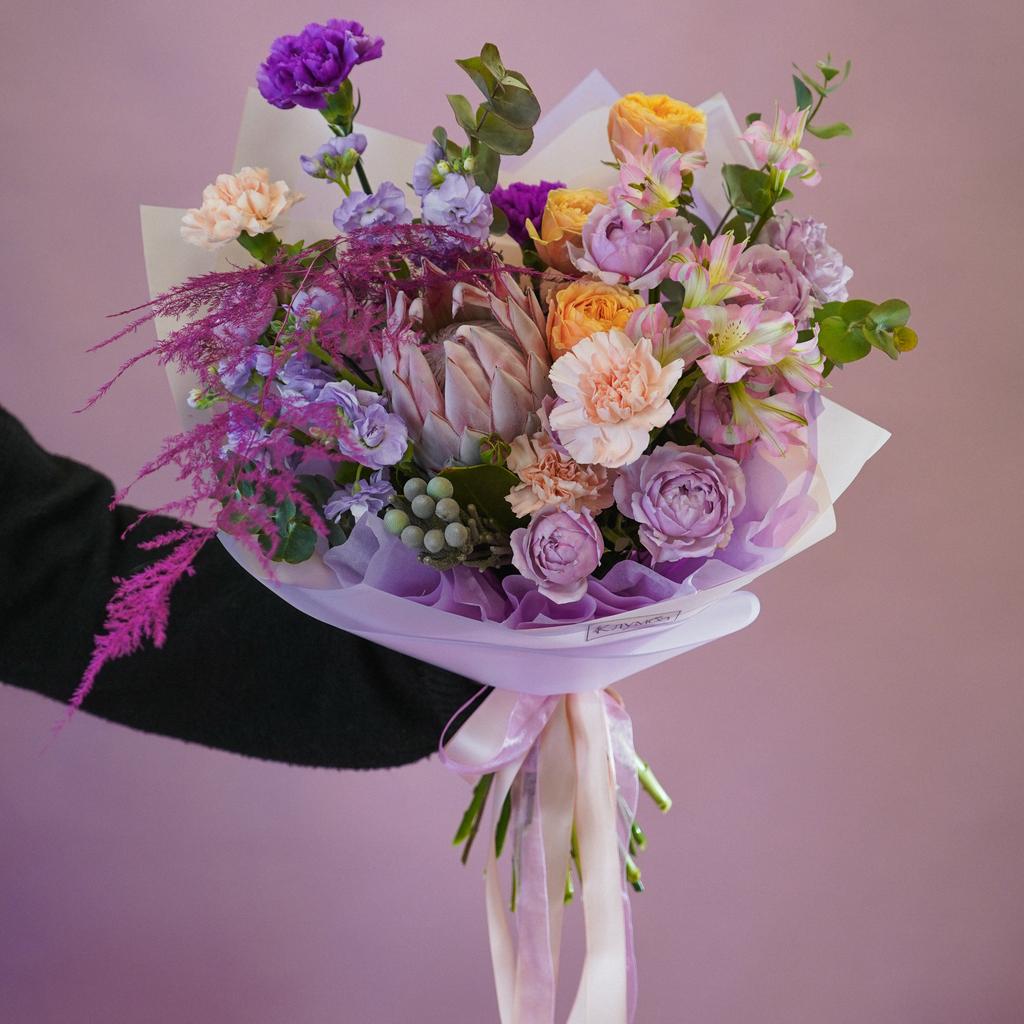 Букет «Пурпурный тропик»