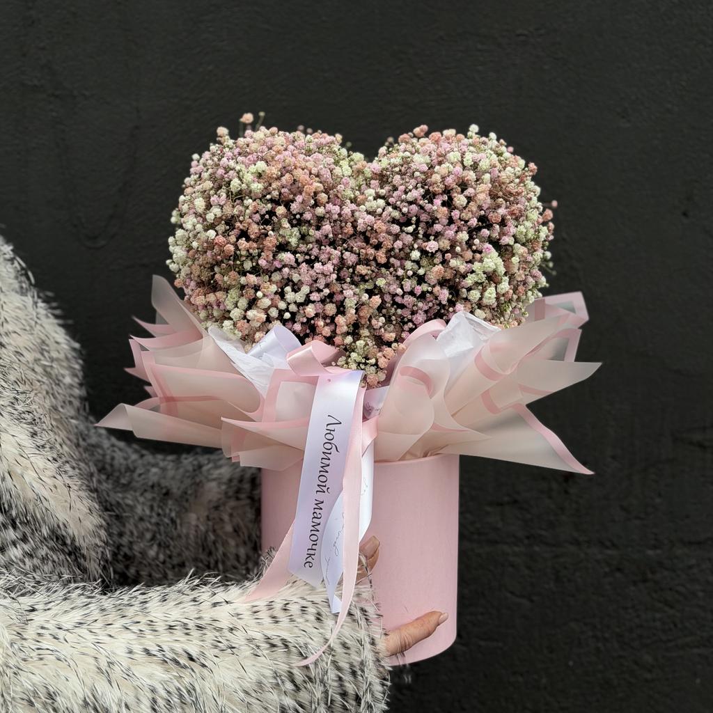 Композиция «Пудровое сердце»