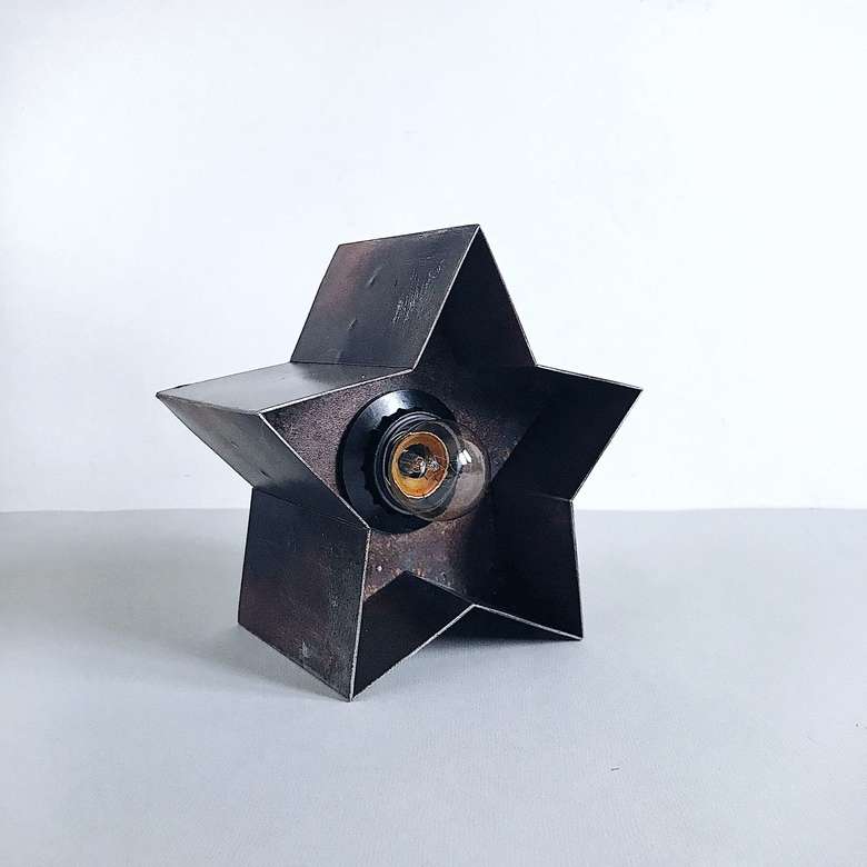 Светильник "Звезда малая" ржавая