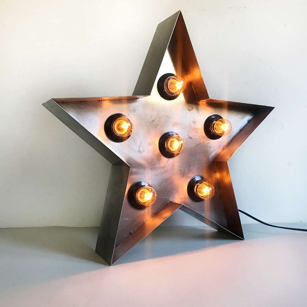 Светильник "Звезда большая" стальная