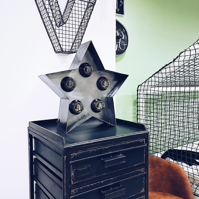 Светильник "Звезда средняя" стальная