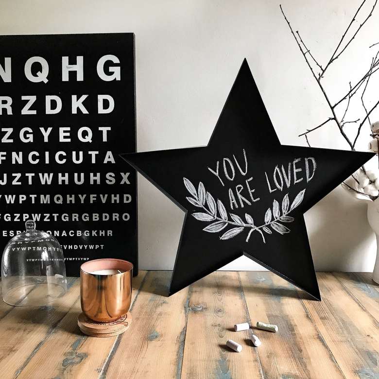 Меловая доска "Звезда"