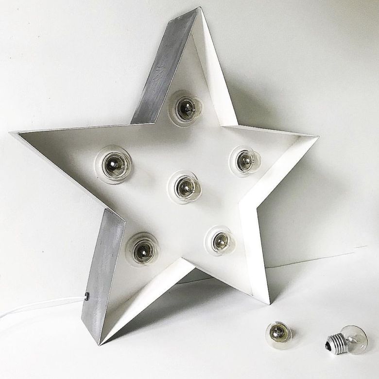 Светильник "Звезда большая" белая