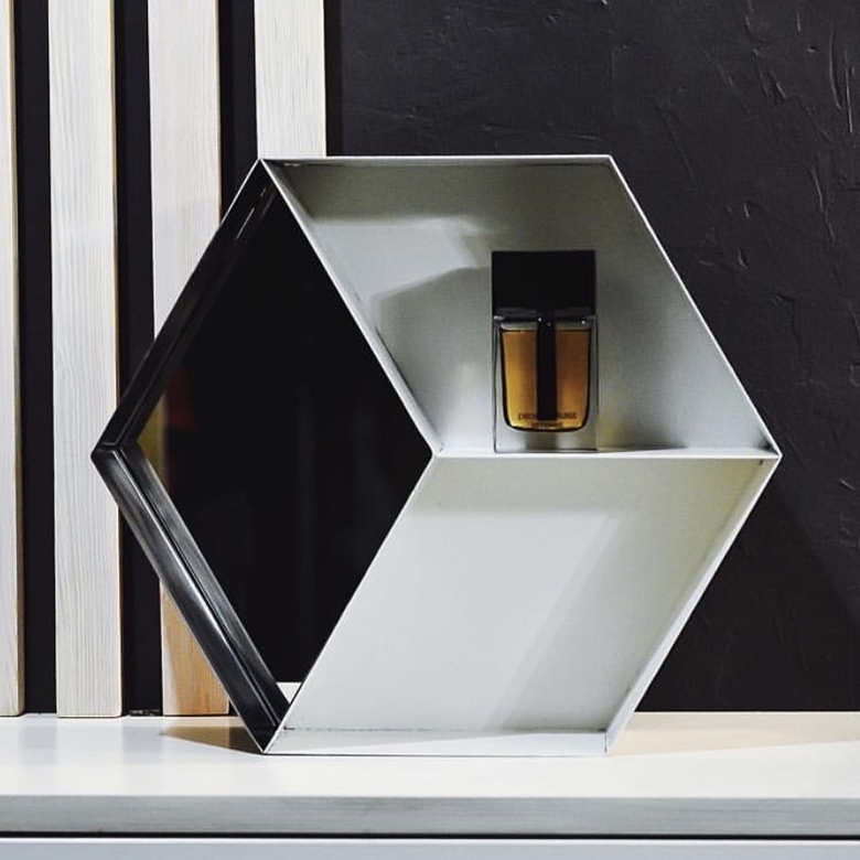 Зеркало-полка "Шестигранник"