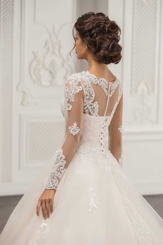 Свадебное платье арт. 19226 с длинным рукавом