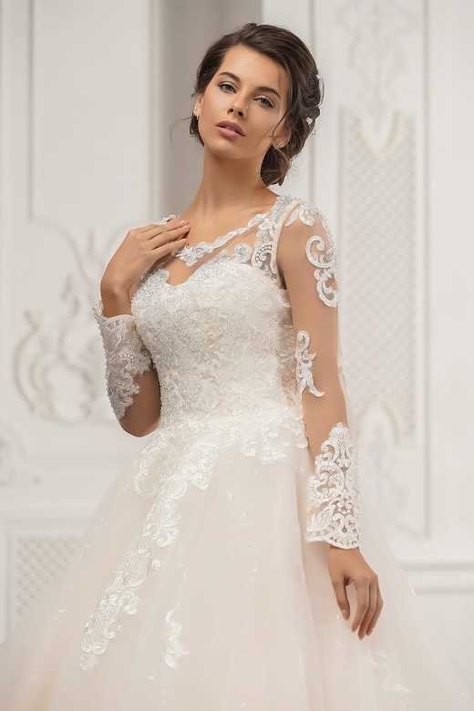 Свадебное платье арт. 19226 с длинным рукавом