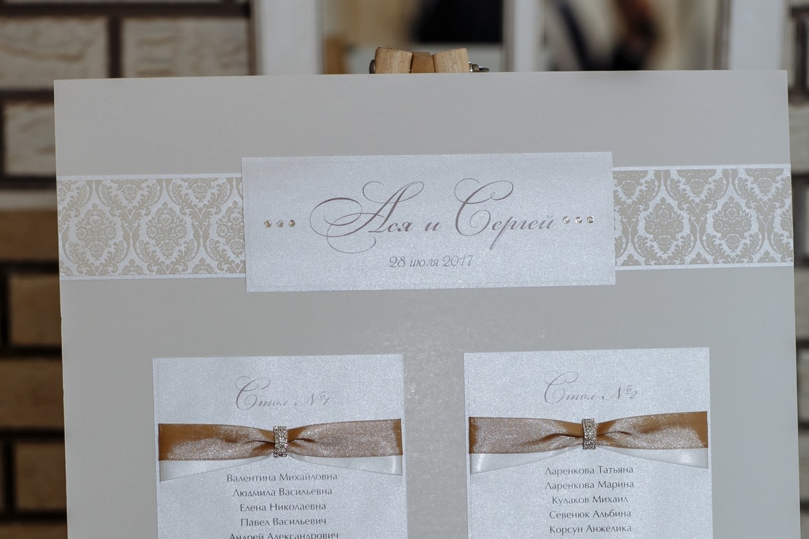 План рассадки гостей