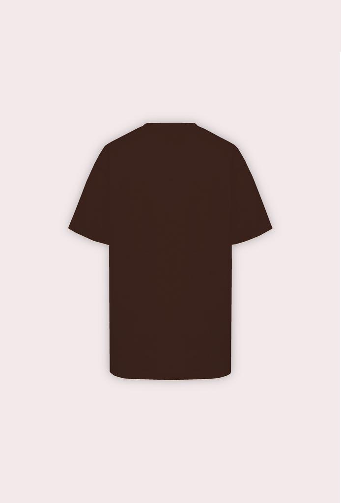 базовая футболка из тенселя цвета бельгийского шоколада