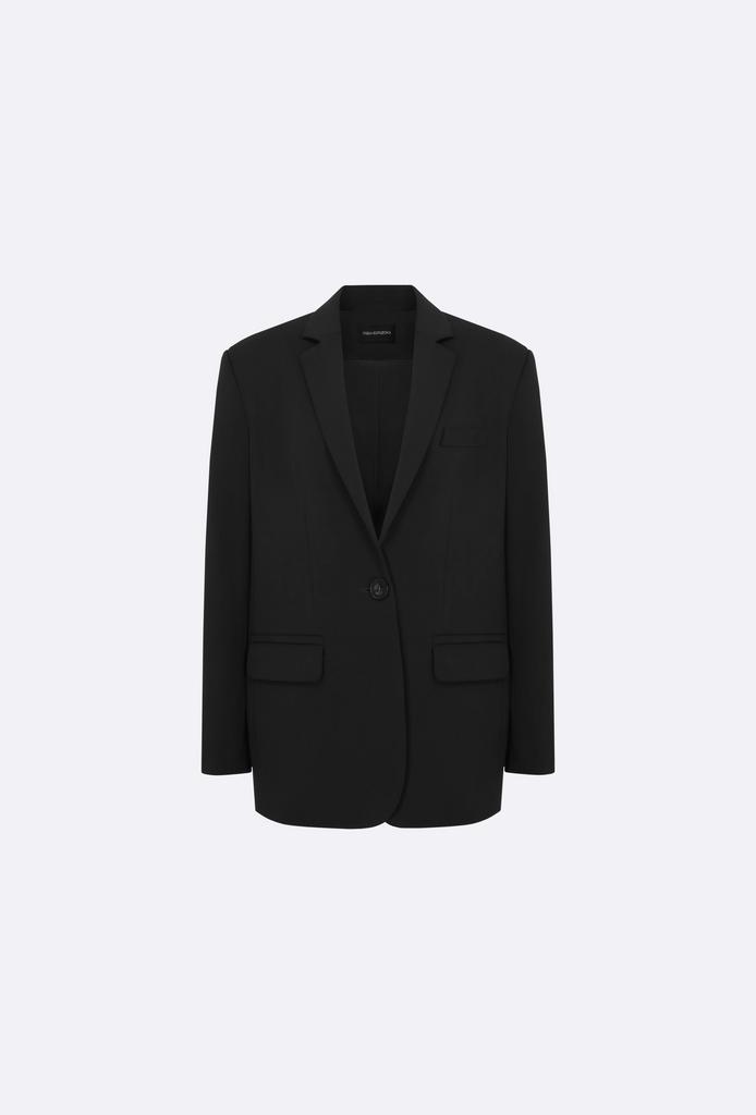 жакет Harper из премиальной шерсти цвета чернил поэта