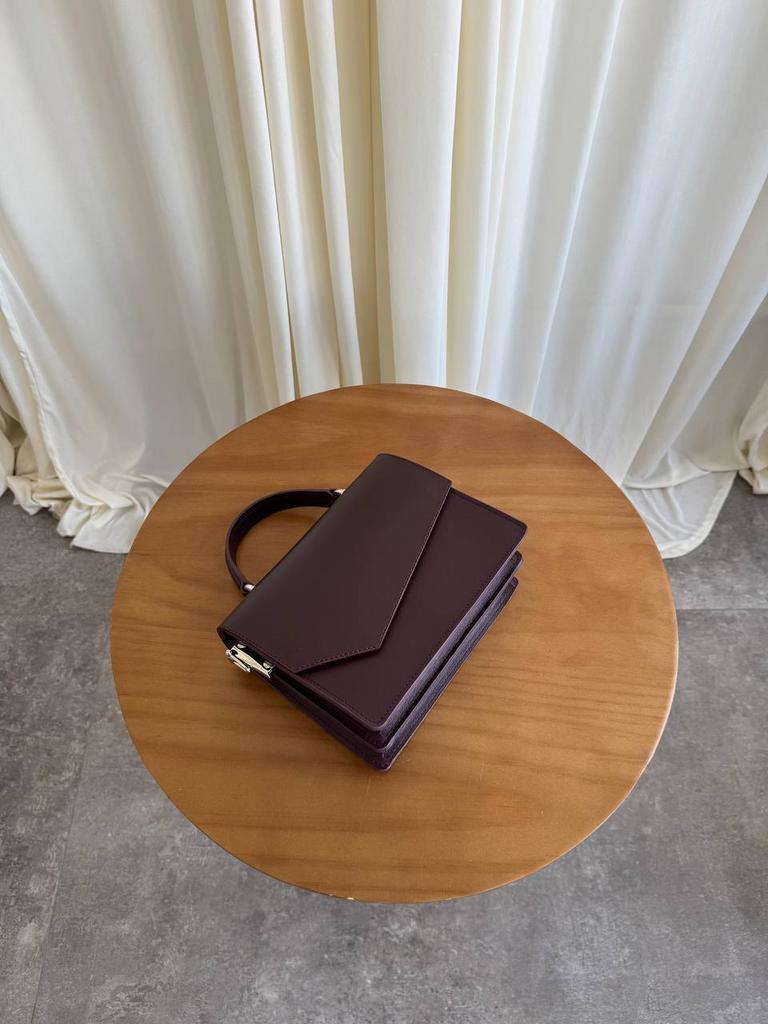 клатч мини burgundy