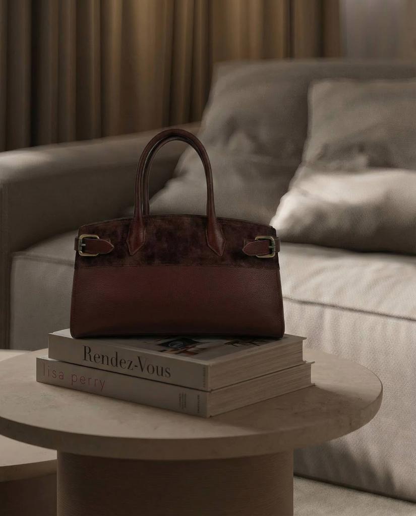 нескучный дроп, миди, шоколадная кожа и замшка