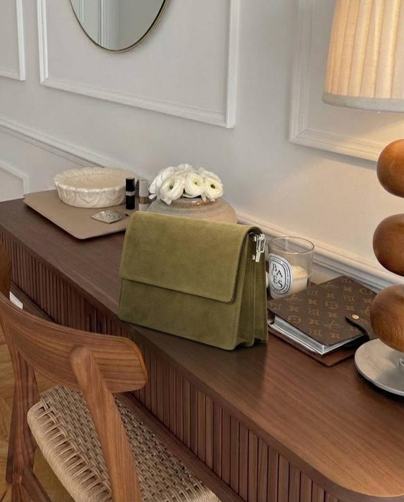 джипси дроп, оливковая замша