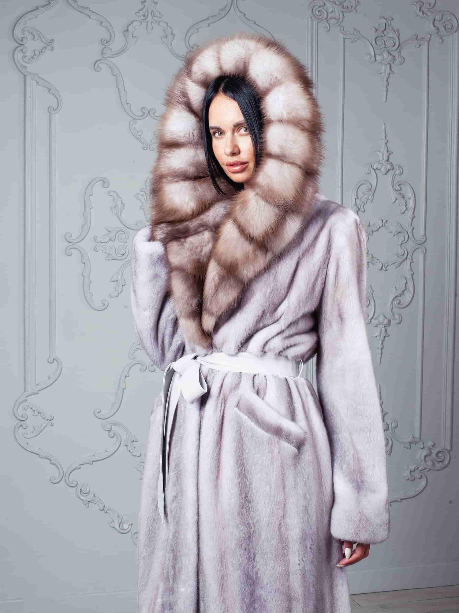 Шуба из американской норки "NAFA MINK"