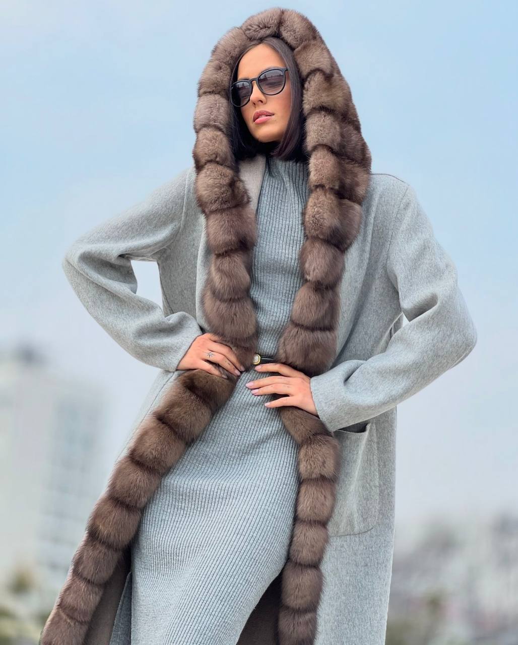 Двустороннее пальто из кашемира Loro Piana