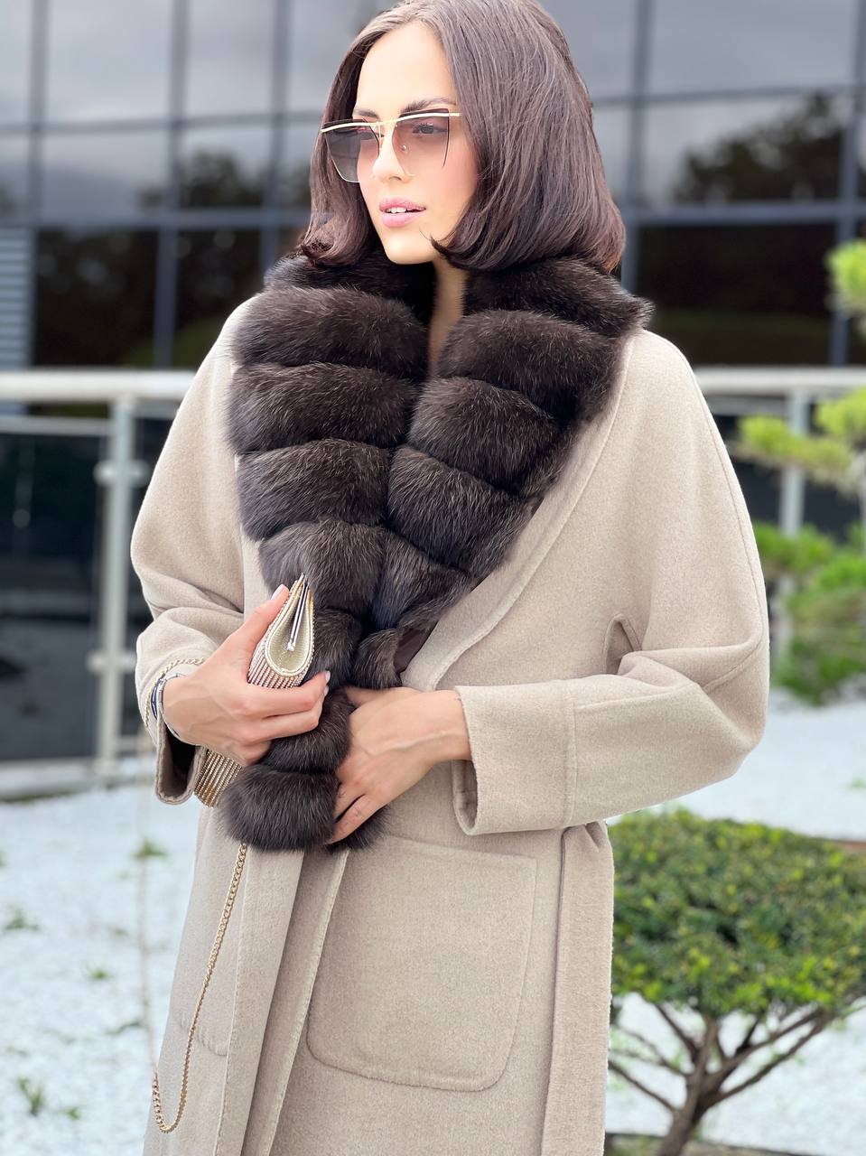 Пальто из высококачественного кашемира