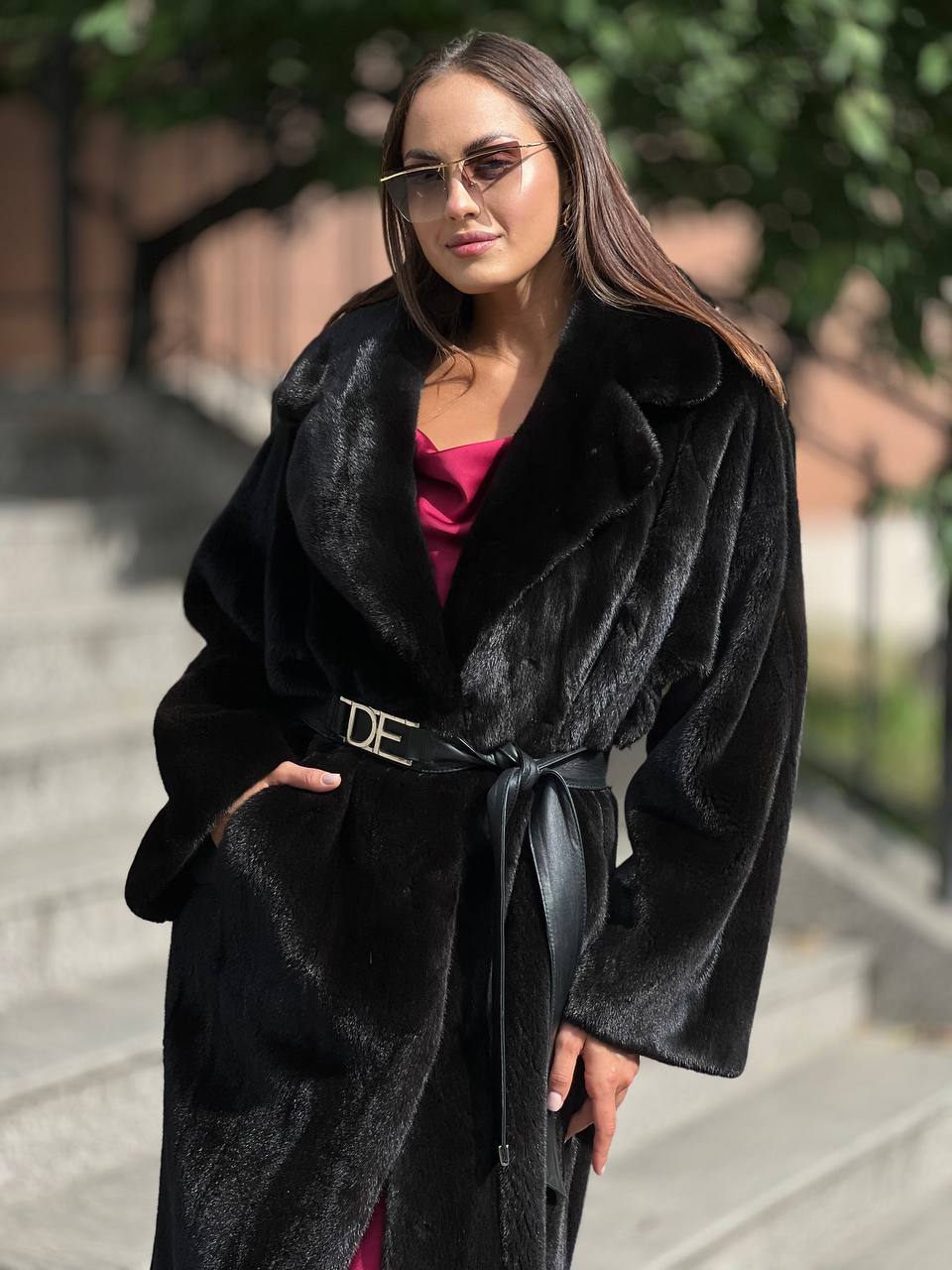 Шуба из меха легендарной норки BLACKGLAMA