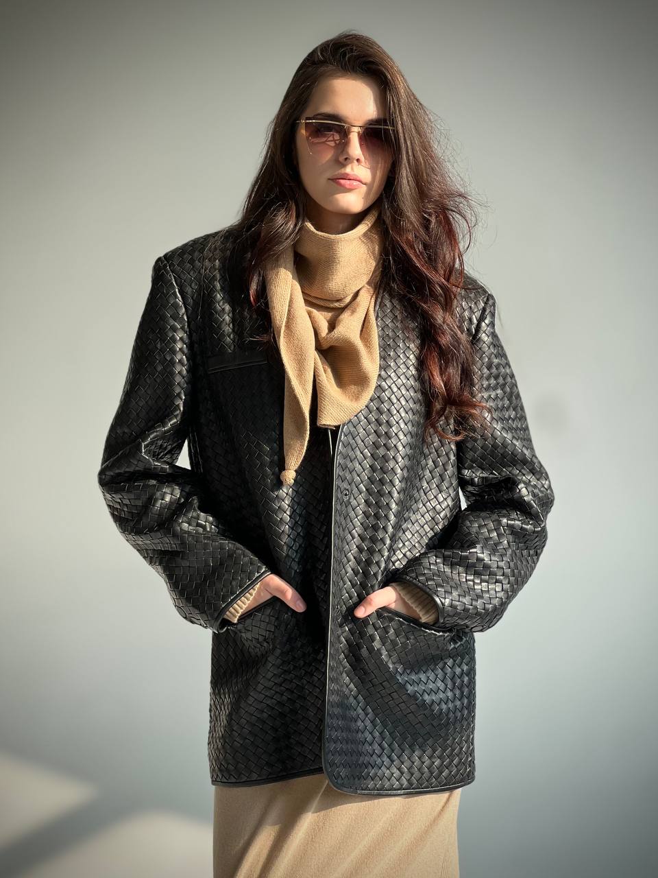 Великолепный кожаный пиджак