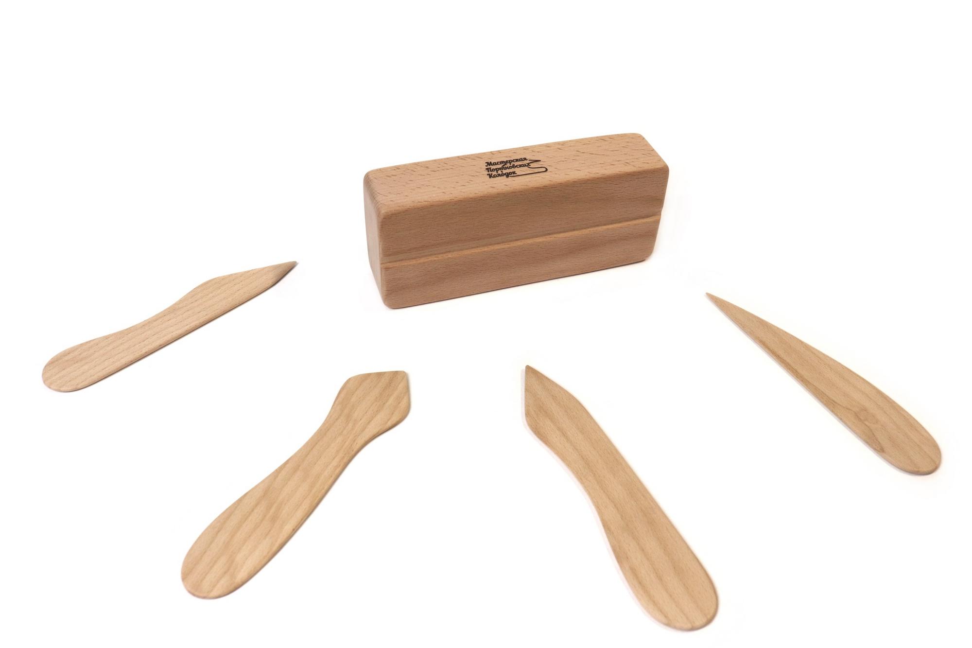 Двусторонний утюжок с пропилом + 4 колышка