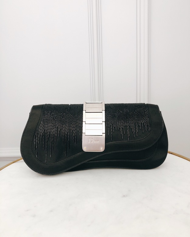 Шёлковый клатч Christian Dior Saddle