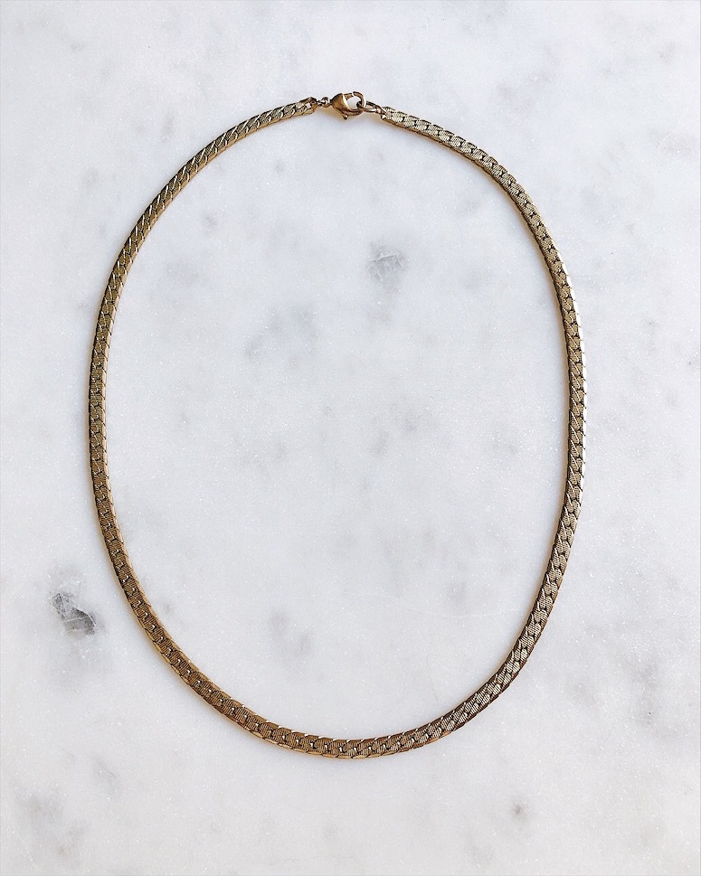 Фактурное колье-цепь