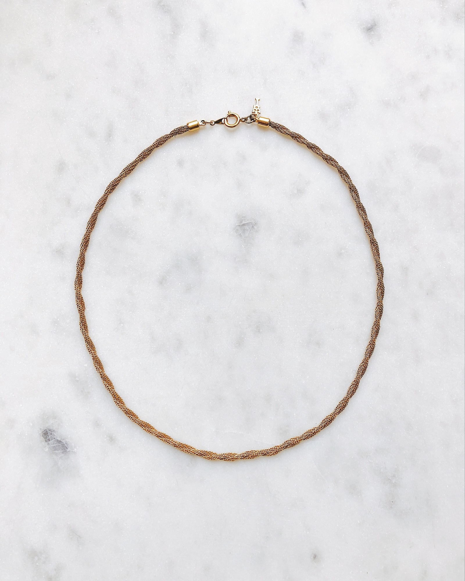 Короткая витая цепь Trifari