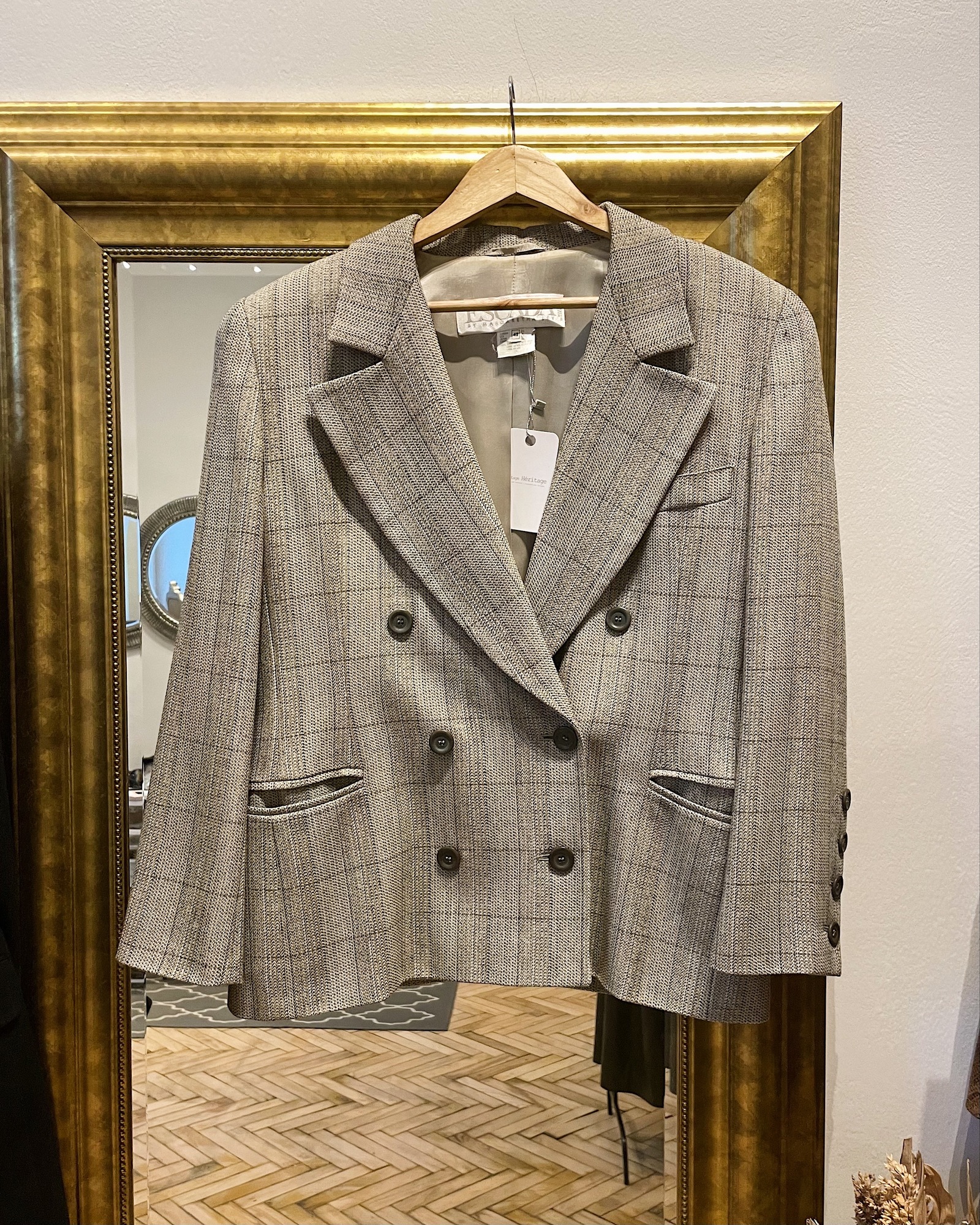 Клетчатый жакет Escada