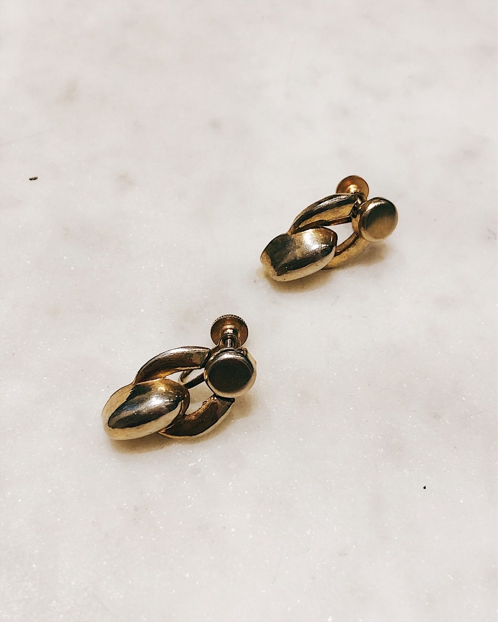 Витые клипсы-подвески