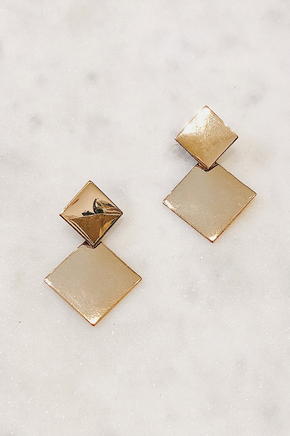 Геометричные серьги-подвески