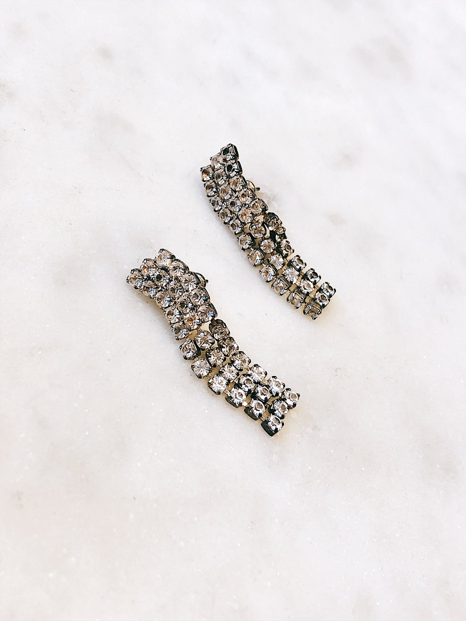 Серьги с кристаллами