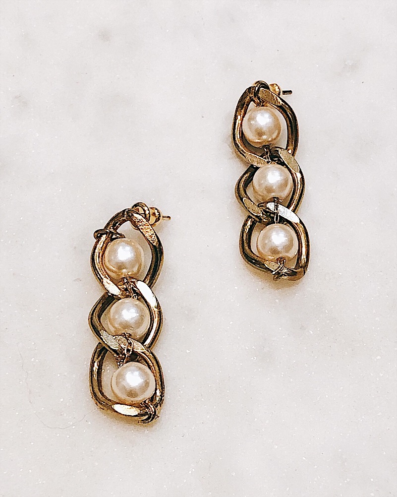 Жемчужные серьги-подвески