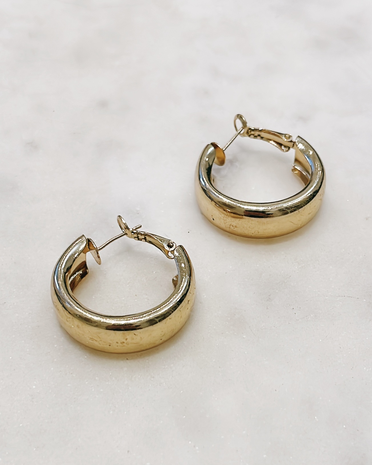 Объёмные серьги-кольца