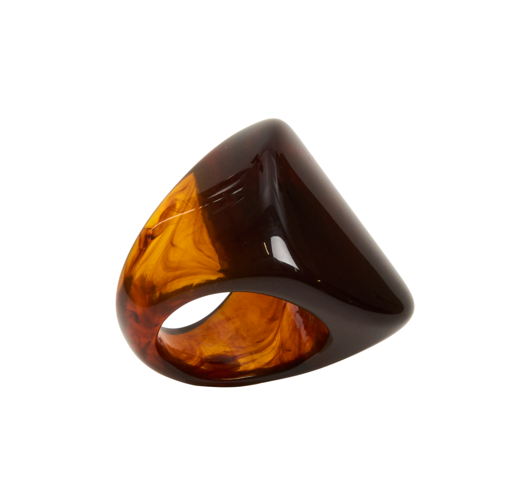 Кольцо amber big