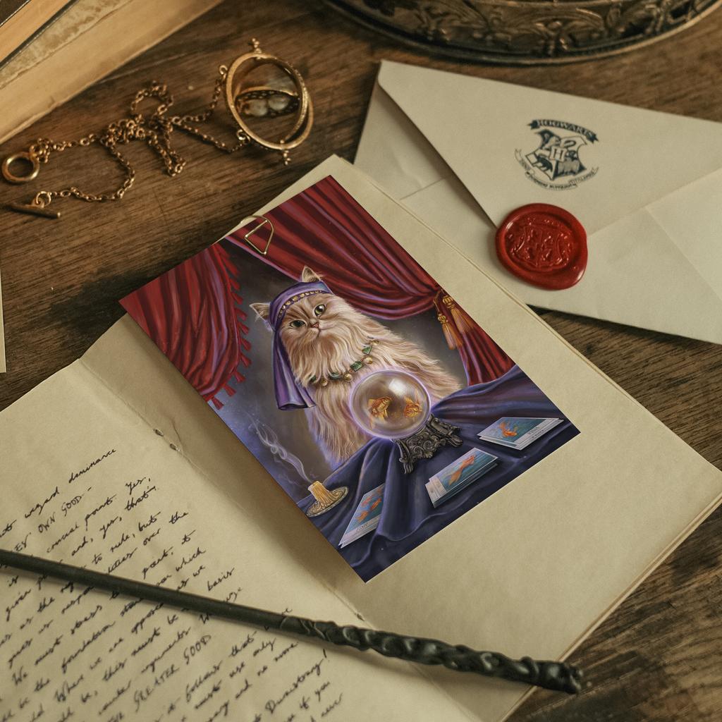 "Гадалка" почтовая открытка для посткроссинга