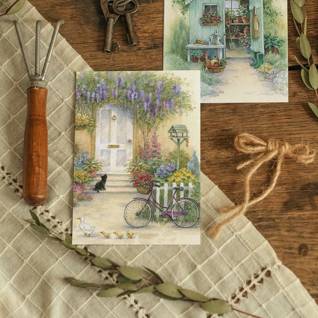 "Сторожевой кот" почтовая открытка для посткроссинга