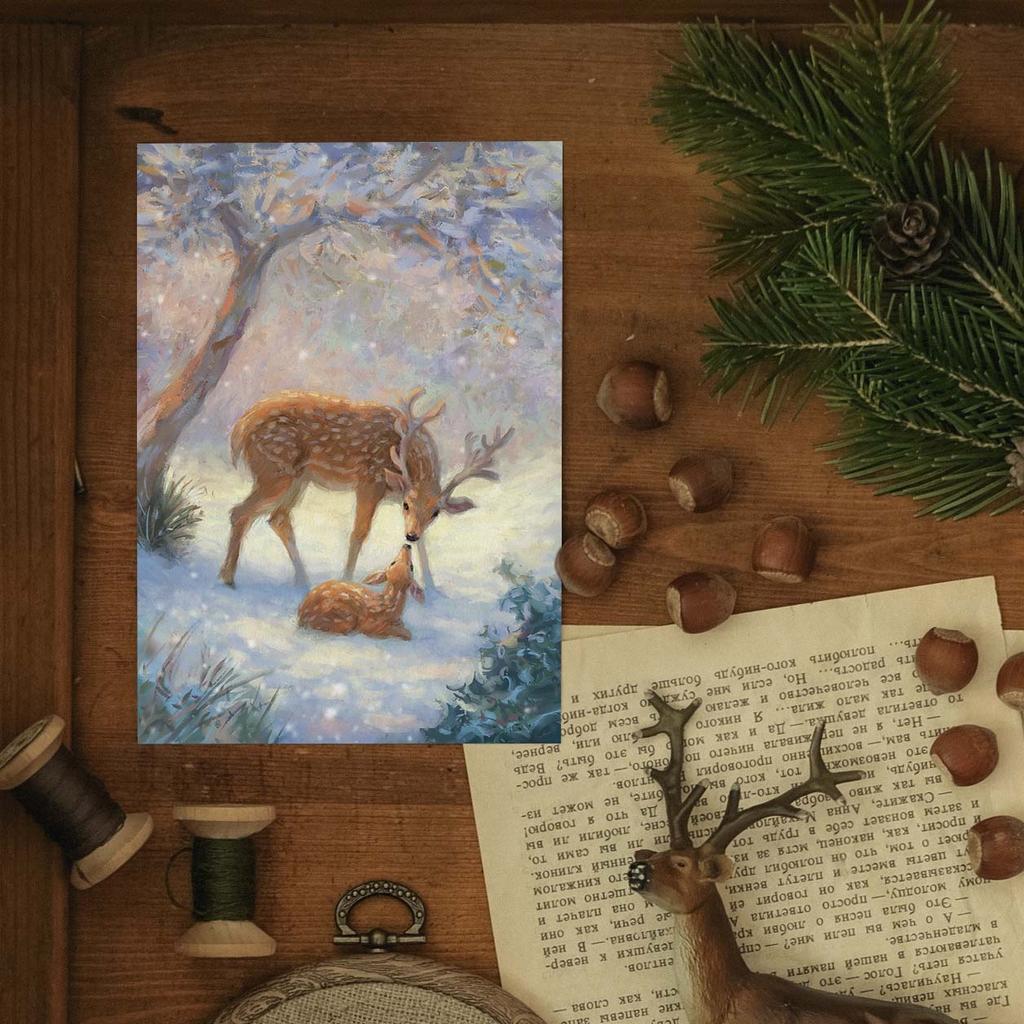 "Winter heat" postcard for postcrossing