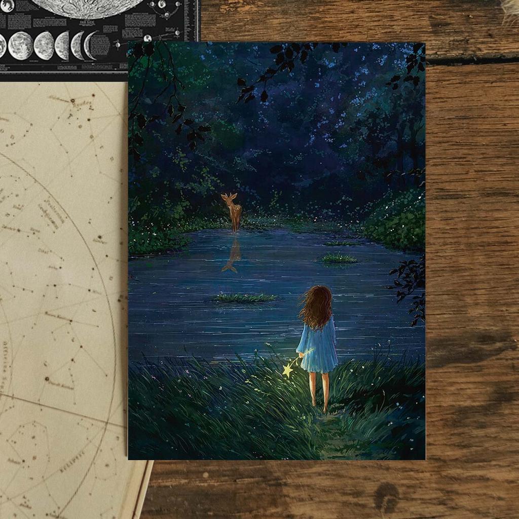 "Путешествие со звездой" почтовая открытка для посткроссинга