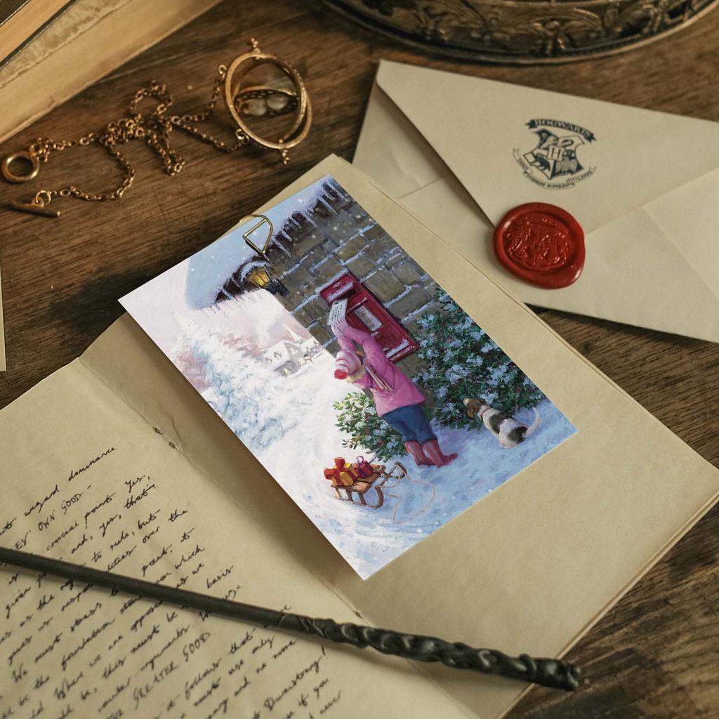 "New Year's mail" postcard for postcrossing